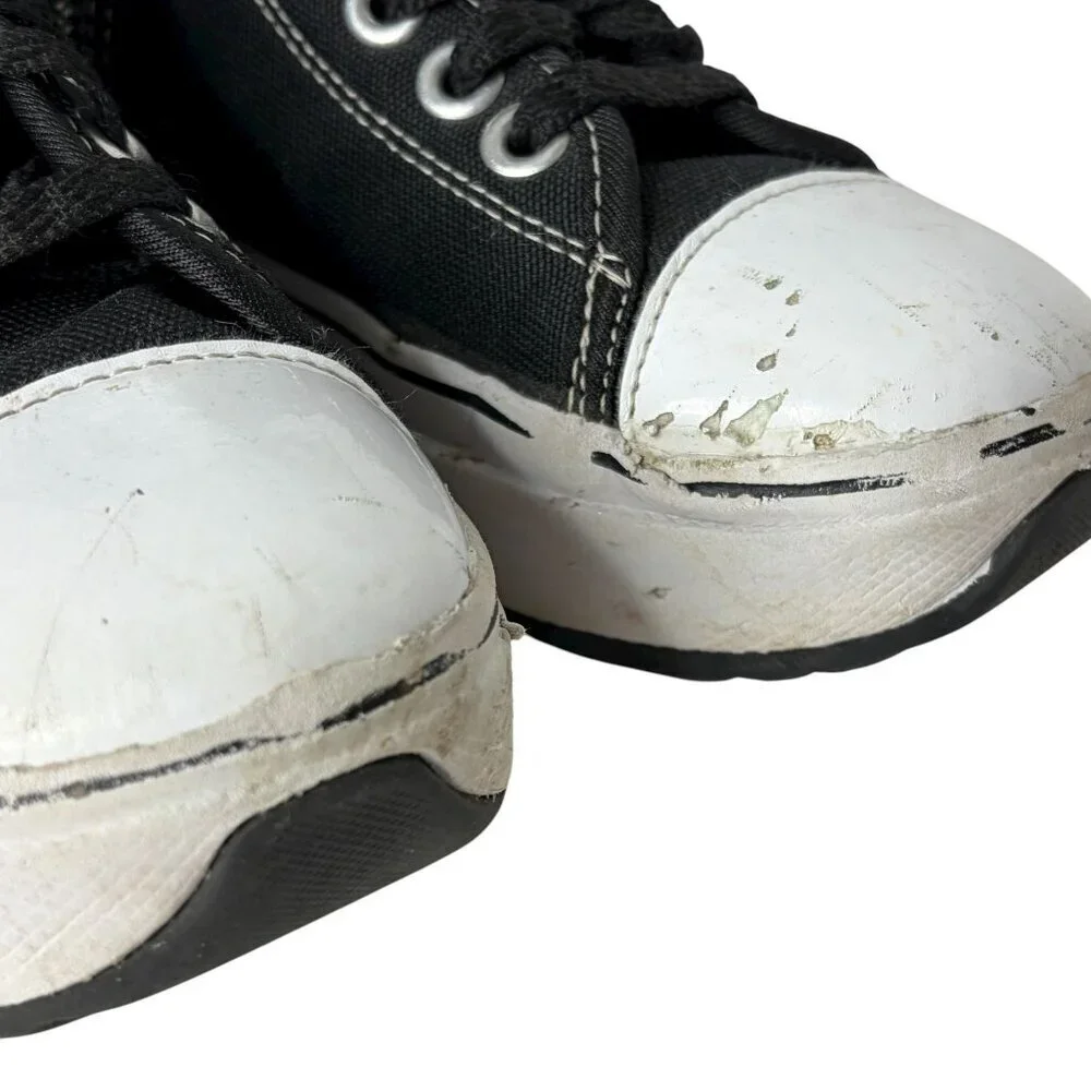 Justice Sport Girls Black White High Top Platform Sneaker Shoe Size 13